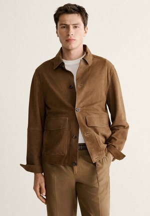 Mango, ADULT - Giacca di pelle -  brown