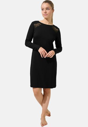MANCHES LONGUES EVELYN - Chemise de nuit / Nuisette - noir