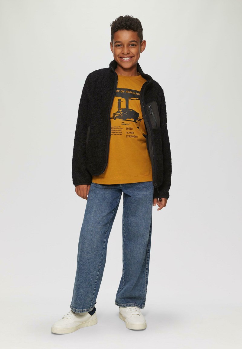 s.Oliver MIT FRONTPRINT - Longsleeve - senf