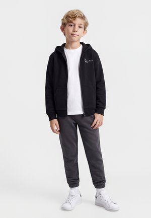 Karl Kani CHEST SIGNATURE ESSENTIAL - Mikina so zipsom - black