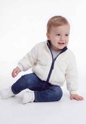 BOSS Kidswear REVERSIBLE PUFFER - Ľahká bunda - ivory