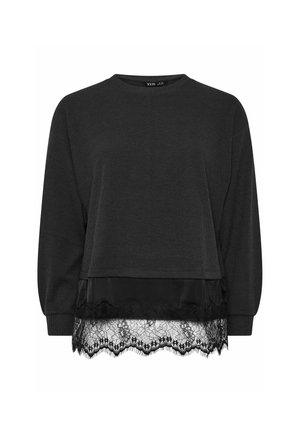 Yours Clothing, PLUS SIZE CASUAL TOPS - Pullover - black