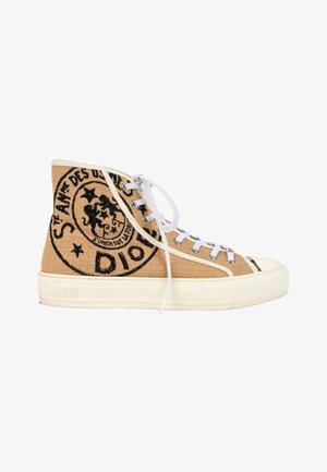 DIOR, WALK 'N' DIOR CLOTH TRAINERS BEIGE - Baskets montantes - beige