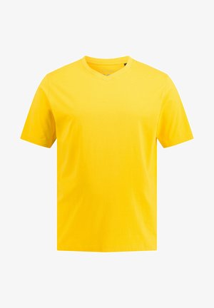 JP1880 GROSSE GRÖSSEN REINE V-AUSSCHNITT - T-Shirt basic - yellow