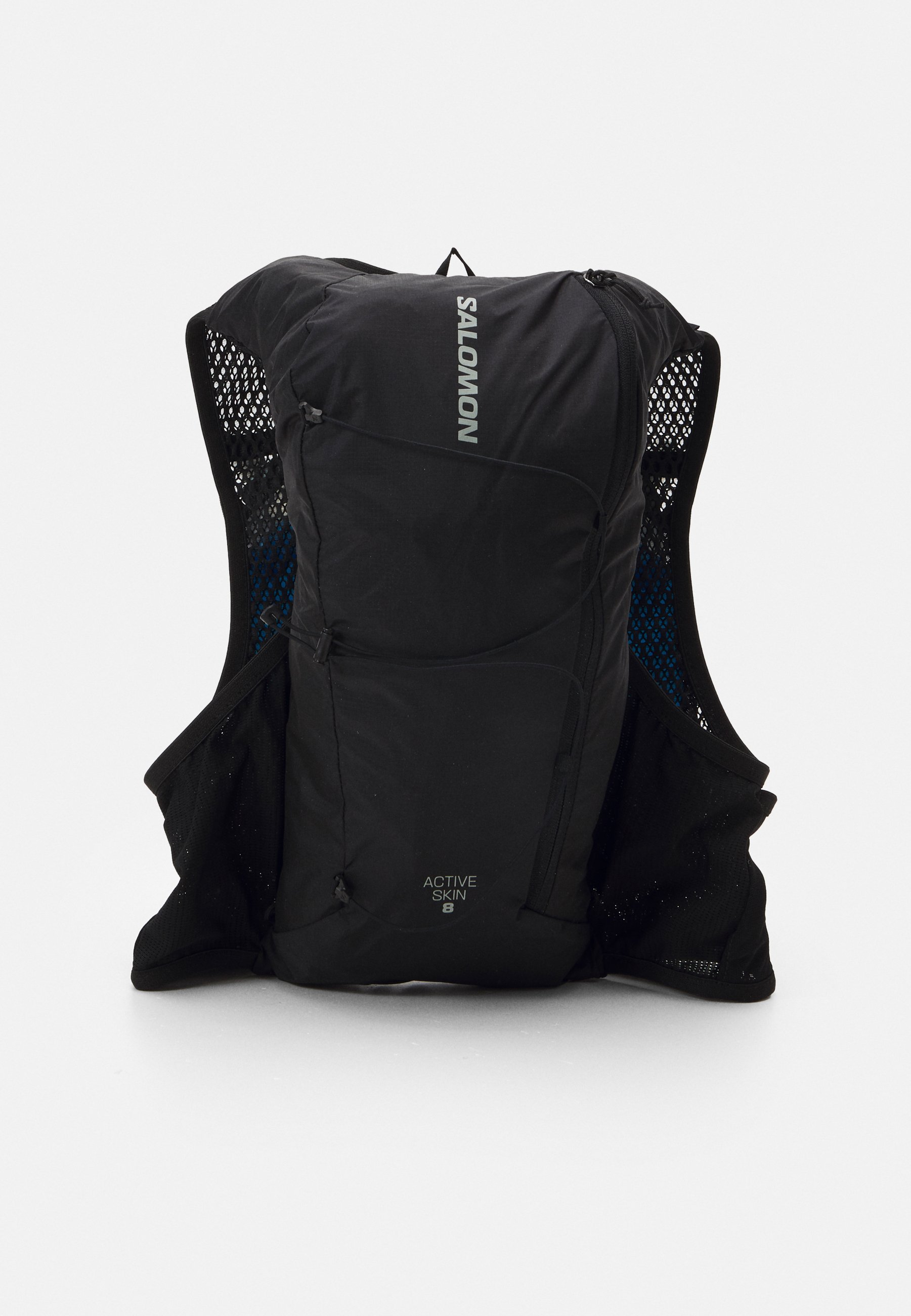 Salomon ACTIVE SKIN UNISEX - Hydration rucksack - black/metal 