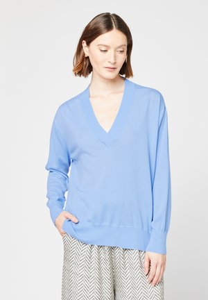 Rodier V-NECK LONG SLEEVES - Trui - bleu pale