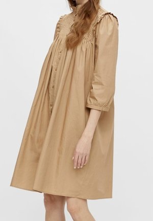 Robe chemise - beige