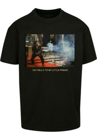 SCARFACE LITTLE FRIEND OVERSIZE TEE - Tricou cu imprimeu - black