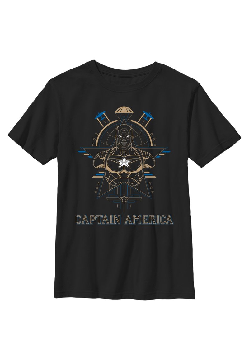 Marvel MARVEL TECH CAP - Camiseta estampada - black
