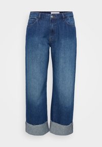 NMSANJA FOLD UP  - Jean droit - dark blue denim