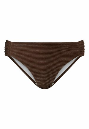 SPARKLE RUCHED SIDE - Bikini-Hose - bronze