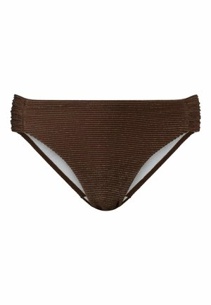 SPARKLE RUCHED SIDE - Bikini apakšdaļas - bronze