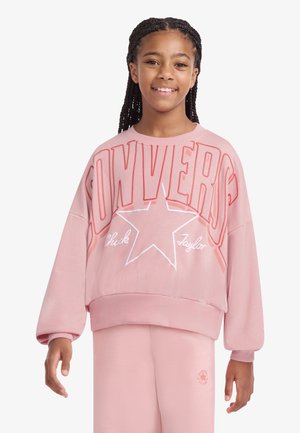 RELAXED BOXY GRAPHIC CREW - Sweatshirt - pink