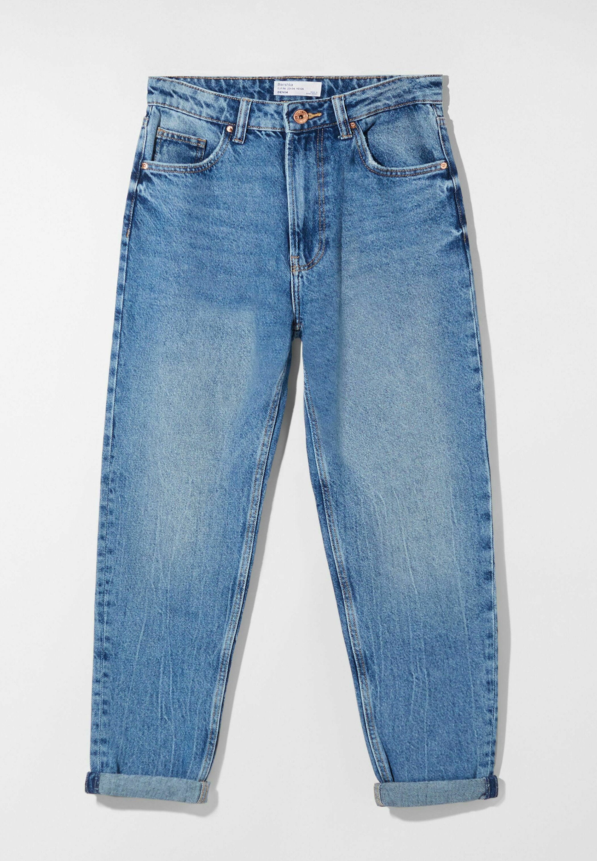 Bershka Jean boyfriend - dark blue/bleu - ZALANDO.FR