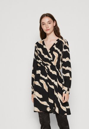 Vero Moda VMMARISOL V-NECK SHORT DRESS - Φόρεμα ημέρας - black