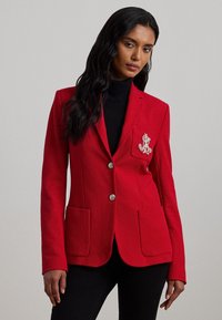 Lauren Ralph Lauren Petite BULLION JACQUARD BLAZER - Blazer - festive red