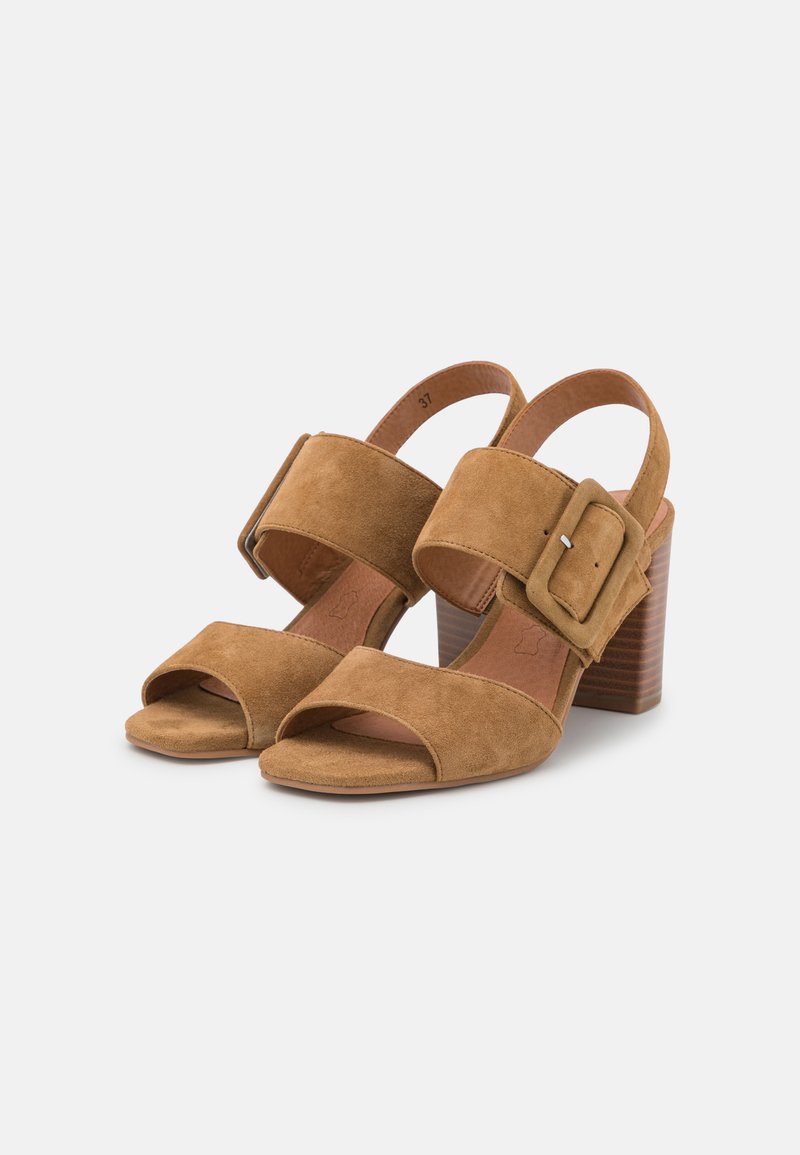 Damen Pumps | Caprice High Heel Sandalette olive/braun - YR89211 Damen Pumps | Caprice High Heel Sandalette olive/braun - YR89211