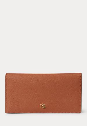 Lauren Ralph Lauren, CROSSHATCH LEATHER SLIM WALLET - Portefeuille - tan