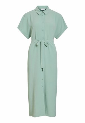 VILA, VIJAYLO S/S MIDI SHIRT DRESS/TES - Robe chemise - blue surf