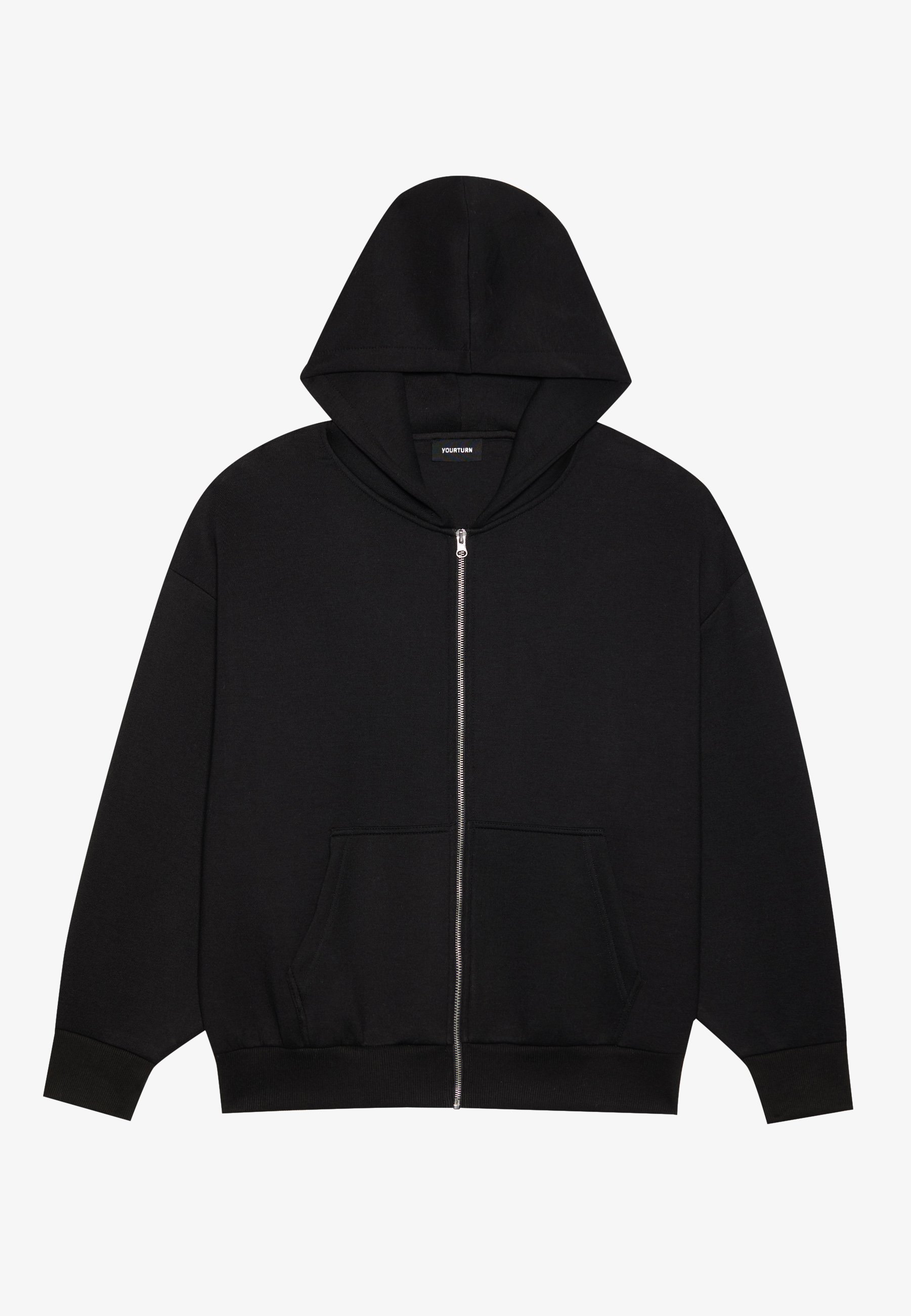 YOURTURN UNISEX SCUBA RELAXED FIT ZIP-UP HOODIE - Zip-up