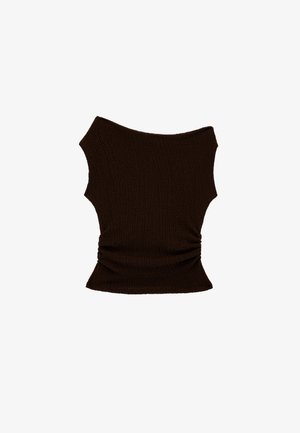 Koton, ASYMMETRIC NECK - Blouse - brown