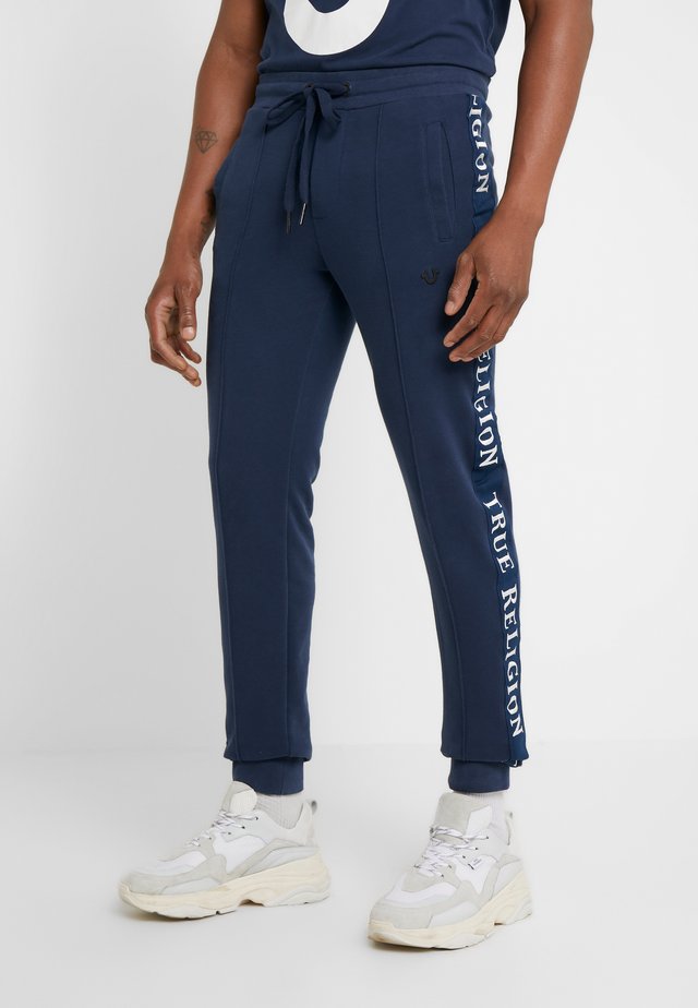PANT STRIPE EMBRO - Joggebukse - dark blue