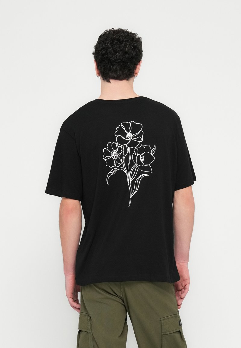 Jack & Jones JJDREW TEE CREW NECK - Μπλουζάκι με στάμπα - black