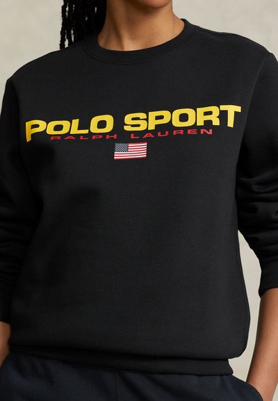 Polo Ralph Lauren LONG SLEEVE - Bluză de molton - black