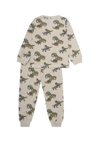 Minymo LONG SLEEVES SET ALL OVER PRINT - Pyjama - beige melange