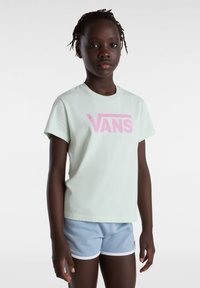 Vans GR FLYING CREW - Camiseta estampada - pale aqua