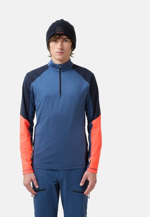 FIRST LAYER BERKAN - Top s dlouhým rukávem - blau neon-orange