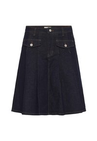 CRRIN - Plisovaná sukně - kalispell rinse blue denim