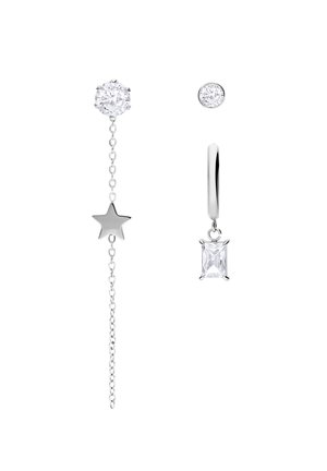 MODERN ICONS SET - Oorbellen - silver-coloured