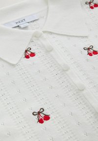 Valimata, white cherry embroidered