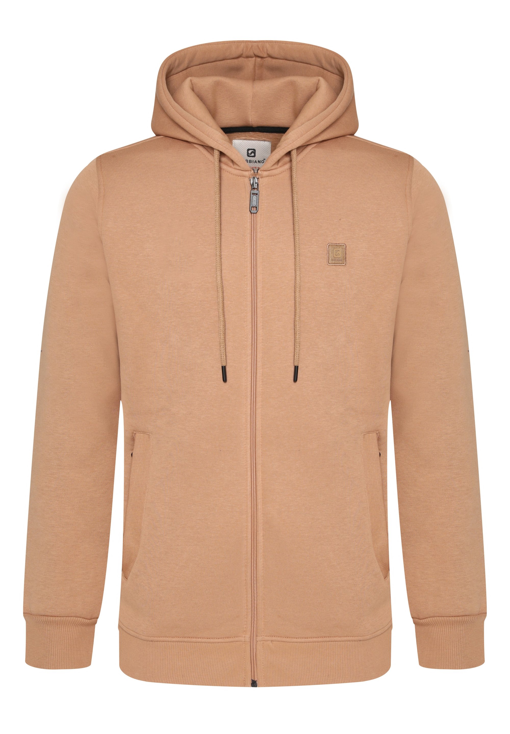 Gabbiano HOODED ZIPPER Zip-up sweatshirt beige Zalando