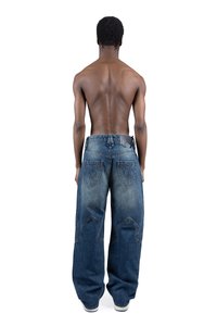 FAVELA COWBOY - Bő szabású farmernadrág - blue washed