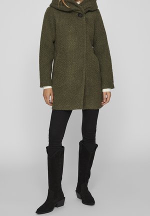 Halflange jas - dark green