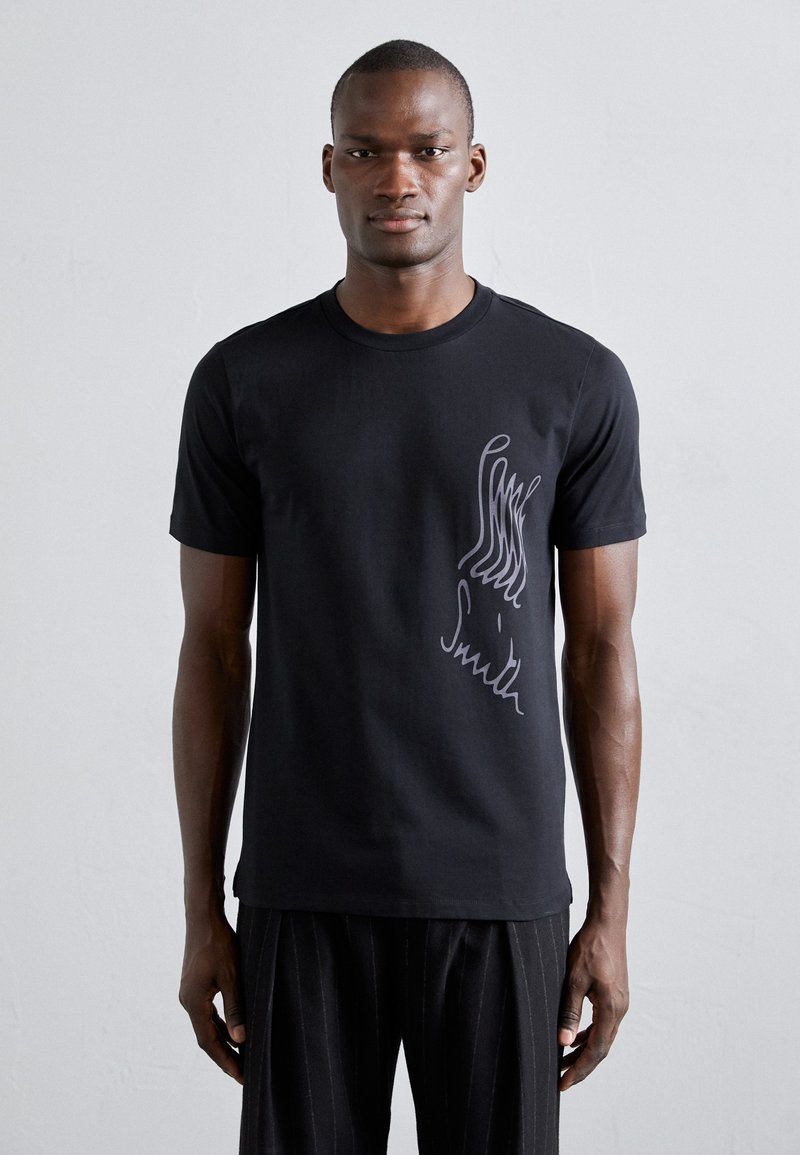Paul Smith - STRETCHED LOGO - T-shirt imprimé - black, Agrandir