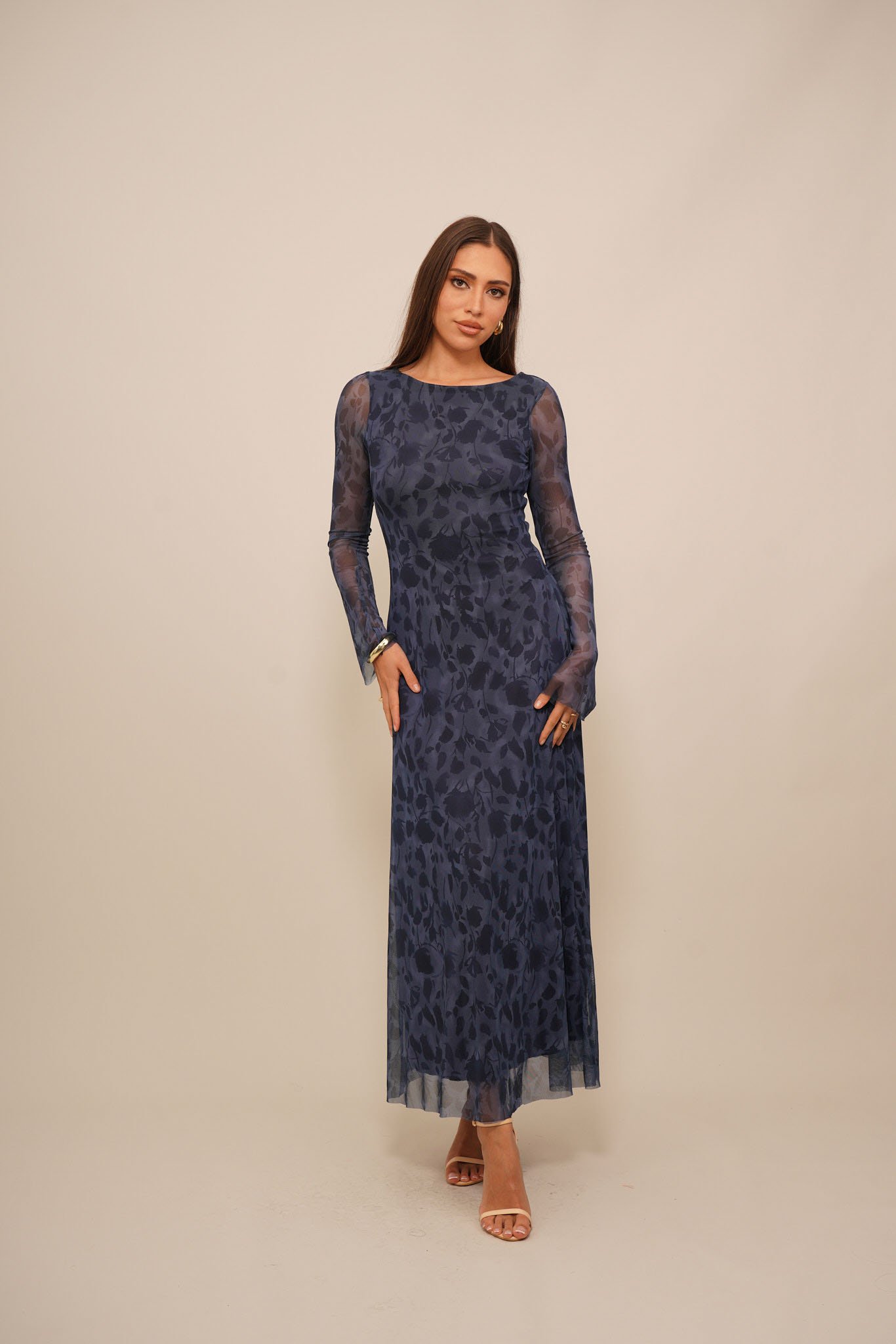 mini dresses long sleeves V-Neck Long-Sleeves Mini Dress 40 main image 1