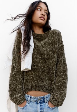 Strickpullover - khaki