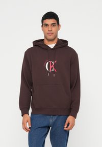 Calvin Klein Jeans GRAPHIC HOODIE - Φούτερ - rich brown