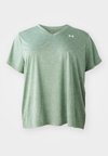 TWIST - Sports T-shirt - silica green/white