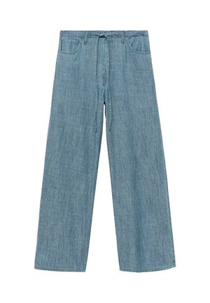 Mango WIDE - Trousers - blue