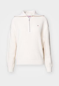 CARDI STITCH 1/2 ZIP - Džemper - ivory petal