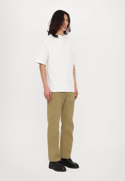 Roberto Cavalli INTARSIA ZEBRA COOL FIT TEE - Printtipaita - white