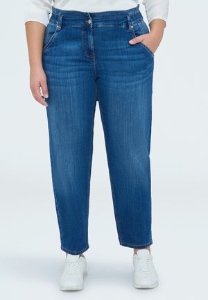 BALLOON  EFFETTO WASHED - Džíny Straight Fit - blu