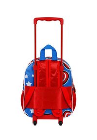 Karactermania CAPTAIN AMERICA FIRST SMALL 3D RUCKSACK WITH WHEELS - Trolley - Captain America blue-red