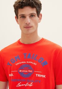 TOM TAILOR LOGO  - T-shirt print - basic red