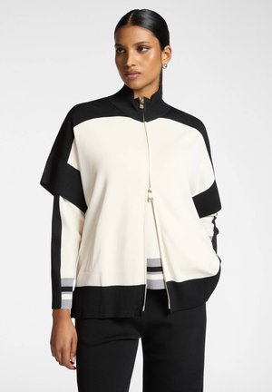 MANICHE CORTE MISTO - Strickjacke - nero