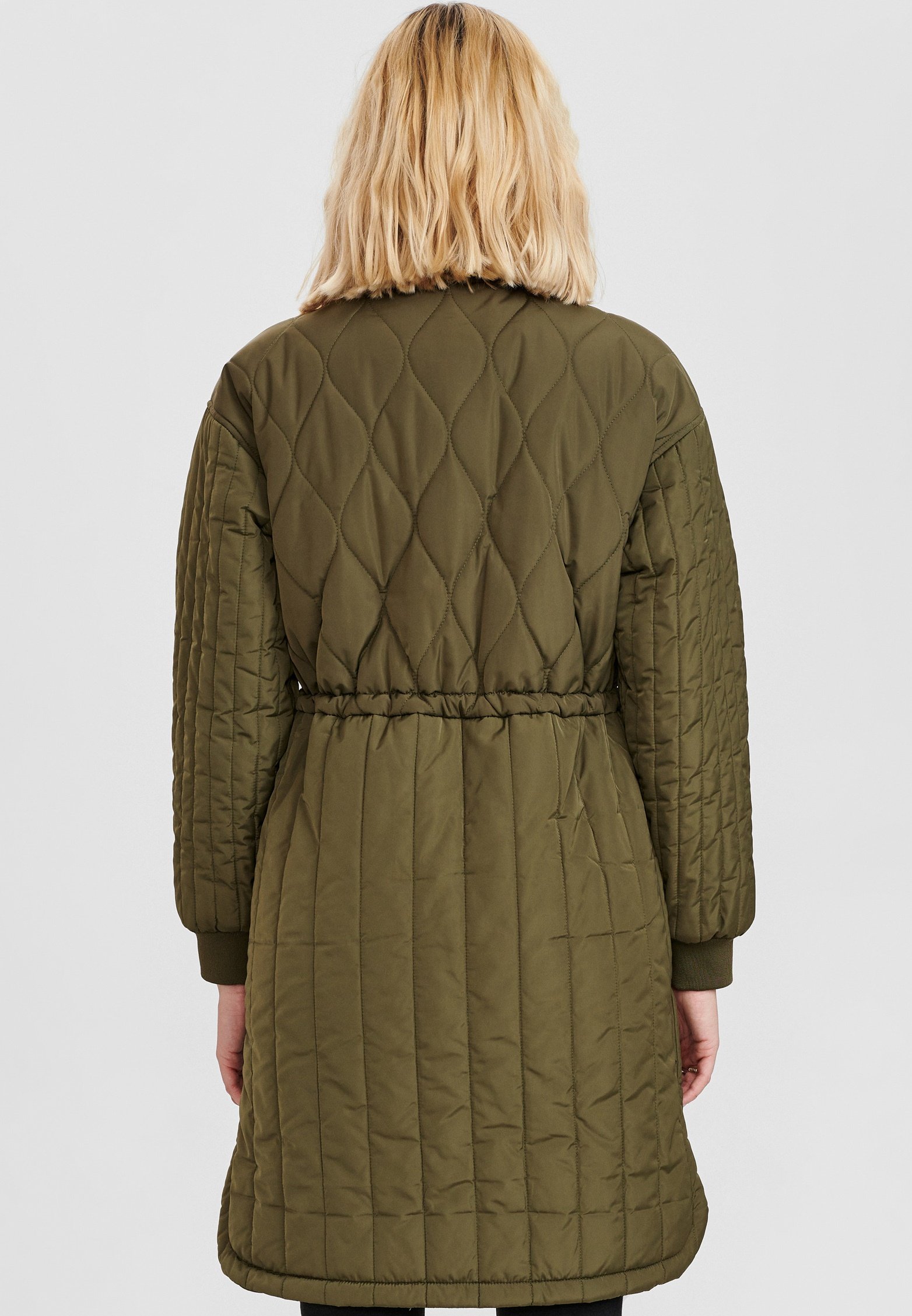 Nümph NUCOLOMBIA LONG JACKET - Abrigo de invierno - grape leaf/verde oliva  - Zalando.es